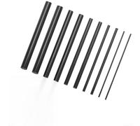 Vasiumic Fishing Repair Kit Carbon Fiber Rods 1mm-10mm Broken Pole Fix, 10cm Replacement Sections Set with Multiple Diameters Quick DIY Mending(kit1)