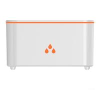 Vasiumic Flame Aroma Diffuser Humidifier, Essential Oil Mist Maker with 7 LED Lights, Quiet Aromatherapy Diffuser Bedroom Home Office, Retro (White)
