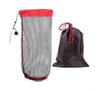 Vasiumic Folding Fishing Mesh Bag with Ground Stake, Live Fish Storage Net for Outdoor Fishing - 40x0.5m to 60x2m, Nylon & Stainless Steel, Portable Bundle M(40 * 0.8M)