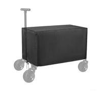Vasiumic Handcart Cover for Foldable Trolley Camping Outdoor Small Trailer 210D Oxford Fabric Waterproof Weather Resistant with Adjustable Straps Black(97 * 56 * 51cm)