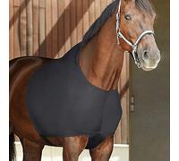Vasiumic Horse Chest Protector Elastic Vest for Shoulder - High-Elastic Anti-Rub Equestrian Stretch Vest, 70x60cm, Black, 1 Pack