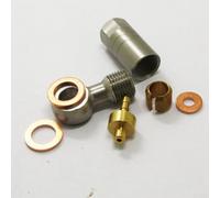 Vasiumic Hydraulic Brake Line Fittings Olive for HOPE TECH3 E4 X2, Copper Aluminum Alloy Tubing Connectors Compatible with Hope For Bike Components(Open)
