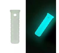 Vasiumic Luminous Scuba Diving Rod Handle Cover Grips for 8mm Pointers, Glow-in-the-Dark Plastic Dive Tool with Anti-Slip Design and Lanyard Hole, White(GREEN)