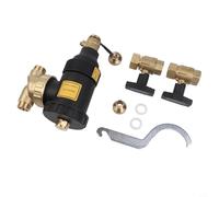 Vasiumic Magnetic Boiler Filter, Sludge Separator with Stainless Steel Mesh, Brass and Engineering Plastic, DN20-DN32 Threaded, for Central Heating Systems(DN20/3/4 male valve)