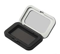 Vasiumic Magnetic Needle Storage Box Sewing Embroidery Pins Buttons Small Items Portable Rectangular Organizer Case Black Silver 1 Pack(A)