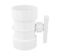 Vasiumic Manual Air Volume Control Valve Duct Flow Regulator for Ventilation Exhaust Systems, White, Various Sizes for Residential and Commercial Plumbing Applications(90mm)