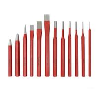 Vasiumic Metal Chisel and Punch Set Workshop Tools with Various Sizes 1.5mm to 16mm for Stone Brick Metal Working Hand Tools Collection for Mechanics Artists Woodworkers