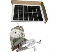 Vasiumic Monocrystalline 5W Solar Panel Charger for Ring Camera, IP65 Waterproof with Voltage Regulator, 360° Adjustable Mount, 9.8ft Cable, Efficient Photovoltaic Power(B)