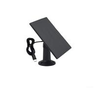 Vasiumic Outdoor 5W Solar Panel Charger For Security Cameras, IP67 Weatherproof With 360 Degree Bracket, Compatible With Ring For Eufy For Reolink Via USB And USB-C(1.7W-5.7V)