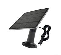 Vasiumic Outdoor 5W Solar Panel Charger For Security Cameras, IP67 Weatherproof With 360 Degree Bracket, Compatible With Ring For Eufy For Reolink Via USB And USB-C(3W-5.7V)