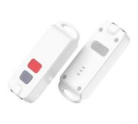 Vasiumic Personal Alarm Keychain with 130dB Loud Sound and LED Strobe Light, IP66 Waterproof USB-C Rechargeable Safety Device Women, Children, Elderly - Blue(White)
