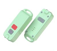 Vasiumic Personal Alarm Keychain with 130dB Loud Sound and LED Strobe Light, IP66 Waterproof USB-C Rechargeable Safety Device Women, Children, Elderly - Blue(Green)