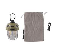 Vasiumic Portable Camping Lantern with 2000mAh Battery, 5 Brightness Modes, IPX3 Waterproof for Tent Lights and Outdoor Hiking, Black/Brown/Green(BLACK)