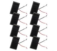 Vasiumic Portable Solar Panel 5V 60mA, 68x36mm Solar Cells DIY Projects, Science Experiments, Small DC Battery Supply (1/5/10 Pack)(1pcs)