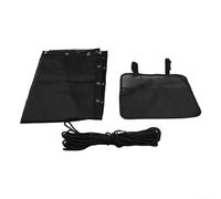 Vasiumic Replacement Cloth for Textilene Hanging Swing Chair Black 64x197x23CM Outdoor Indoor Seat Cover Base with Rope Side Bag Garden Patio Furniture(1pc with pockets)