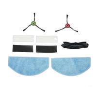 Vasiumic Replacement Parts for Laresar Evol 3 Robot Vacuum Cleaner - Main Brush, Side Brushes, Mop Pads & Filter Set - Compatible with For Laresar Evol 3 (Pack(A)