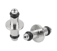 Vasiumic Scuba Diving High Pressure T-End Air Spool with O-For Ring for SPG Swivel - Nickel Plated Brass, 18mm Length, Fits Most Standard Dive Hoses (Pack of 10)(4PCS)