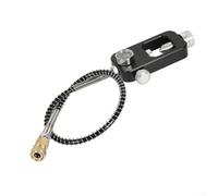 Vasiumic Scuba Diving Tank Refill Adapter with Gauge and Hose for Oxygen Cylinder - Aluminum Alloy 6061, 8mm Ball Lock Interface, MPa/Psi Dual Scale,(YELLOW (PSI DIAL))