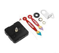 Vasiumic Silent Quartz Clock Movement Kit with Hook, 16mm Shaft Length, 7.5mm Thread 3-5.5mm Thick Panels, DIY Wall Clock Repair Replacement Parts(B)