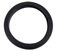 Vasiumic Silicone Steering Wheel 14-16 Inch, Non-Slip Leather Texture Car Wheel Protector Truck SUV Van, Comfortable Anti-Sweat, Black