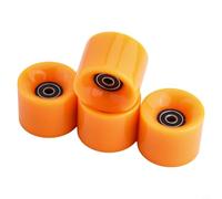 Vasiumic Skateboard Wheels 60x45mm 78A Longboard Wheels Set with ABEC-9 Bearings Spacers for Cruiser Street Skating, 4 Pcs PU Skateboarding Replacement Parts(BLACK)