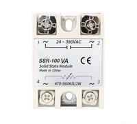 Vasiumic Ssr-va Dc Regulating Control State Relay Heat Sink Intelligent Voltage with 3v Abs Flame-retardant Chip Shell (Model SSR-10VA to 100VA)(SSR-100VA)