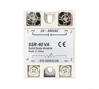 Vasiumic Ssr-va Dc Regulating Control State Relay Heat Sink Intelligent Voltage with 3v Abs Flame-retardant Chip Shell (Model SSR-10VA to 100VA)(SSR-40VA)