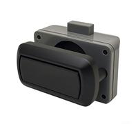 Vasiumic Swift Caravan Motorhomes Replacement Chrome Drawer Lock Catch Full Mechanism Push Button Latch 20mm Cutting Hole Zinc Alloy ABS Construction 13-18mm Board Thickness(Black)