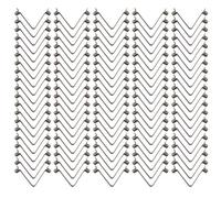 Vasiumic Tent Pole Spring Clip Locking Tube Pin Push Clip 100 Pcs Manganese Steel Snap Button For Tent Poles Kayak- Paddle Fitness-Equipment Silver