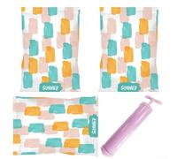 Vasiumic Vacuum Storage Bags for Clothes and Quilts, Thick Reusable Bags with Hand, Space-Saving Vacuum Sealed Bags for Seasonal Clothing,(B)