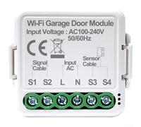 Vasiumic White Garage Door Switch Life App Voice Control Compatible Having Real- Google Home Hub Alerts History No Brass Required Material Wifi 9x9x4cm