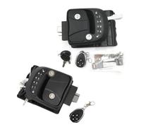 Vasiumic Zinc Alloy RV Door Lock with Remote Control and Keypad Password, Compatible with 30-40mm Door Panels, Secure Latch(Open Right)