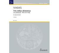 Vasks: Three Love Songs for Soprano and Piano in Latvian (Paperback) (US IMPORT)