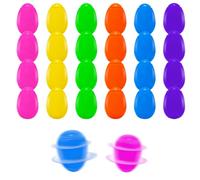 Vaskula Pack of 24 Easter Eggs Dreidel 4.3 x 3 cm Easter Decoration Easter Egg Spinning Tops Interactive for Children's Parties Rewards Birthdays and Easter Gifts