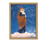 Vasnetsov Virgin Mary Christ Child Painting Artwork Framed Wall Art Print 18X24 Inch