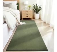Vasofe 2x6 Runner Rugs for Bedroom Living Room, Sage Green Memory Foam Low-Pile Hallway Carpet Runner Rug for Entryway, Throw Small Kids Carpet for Bedside Dorm Room Decor