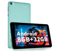 VASOUN 7-inch Android 15 Tablet,8GB(3+5GB Expand) RAM,32GB Storage,Expand to 1TB,5GHZ WIFI,Five Core, IPS Screen,Dual Camera, Bluetooth, Lightweight Tablets PC,Type-C,Green