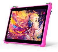 VASOUN 7 inch Kids Tablet, Android 13 Tablets for Kids with Lanyard, 32GB Toddler Tablet with WiFi, Kids Software Pre-Installed, Parental Control, Dual Camera, Education, Games (Pink) (Pink)
