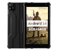 VASOUN Android 14 Tablet 7 inch, 8GB RAM 64GB ROM, Octa-Core 2.0GHz, IPS Touch Screen, Dual Camera, 5G WiFi/Bluetooth, Kids & Adult Tablet with Case