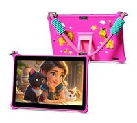 VASOUN Kids Tablet 10 inch, Android Tablets for Kids with 64GB ROM, 6000 Mah, Tablet PC with Time Limits, Age Filters, Parental Controls, 5G WIFI, Bluetooth (Pink)