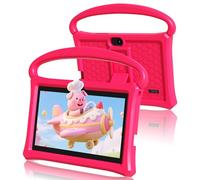 VASOUN Kids Tablet 7 Inch, Android 13 Tablet for Kids, 4GB RAM 32GB ROM 3500mAh Battery, Toddler Tablets with Bluetooth, WiFi, Parental Control, Dual Camera, Shockproof Case(Pink)
