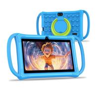 VASOUN Kids Tablet 7 inch, Android 13 Tablet for Kids, Toddler Tablets with Shockproof Case, 4GB(2+2) RAM 32GB ROM, Parental Control, GMS Certified WiFi Dual Camera with Eye Protection (Blue)