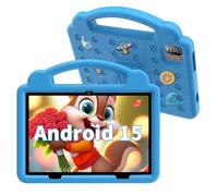 VASOUN Kids Tablet Android 15 10 Inch,12GB(3GB+9GB Expand) RAM 64GB ROM (1TB TF), Tablets for Kid with Parental Control,WiFi, Bluetooth,6000 mAh,Pre-installed Apps,Tablet with Dual Camera-Blue