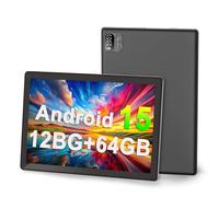 VASOUN Tablet 10 inch, Android 15 Tablets with 12(3 + 9 Expandable) GB RAM 64GB ROM,1280 x 800 HD IPS Display, Wifi, 1.6GHZ Quad Core Processor, Dual Camera, Bluetooth，Tablet PC (Black)