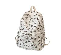 Vasreyy School Bag for Girls & Teens Cute Bow Japanese Backpack for Teenage Girls College Large Capacity Secondary School Daypack Travel Bag Y2K Stars Pattern Backpack Hiking Travel (A15 Brown)