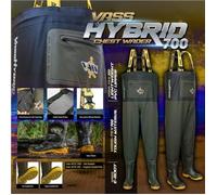 Vass 735-70HE Hybrid 700 Khaki / Black Chest Wader - Size 44 UK10