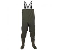 Vass-Tex 650 Heavy Duty Waders | Size UK 12 | Sea Fishing Chest Waders | Tough PVC Construction with Low Profile Boot for Easy On & Off | Salt Water Resistant | Adjustable Elasticated Braces