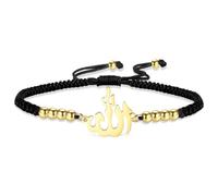 VASSAGO Allah Bracelet Islamic Muslim Arabic Calligraphy Bracelet，Gold 2