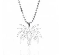 VASSAGO Demon Sword Necklace for Men Women Dagger Necklace Spider Sword Pendant Necklace Witchcraft Gothic Style Jewelry Gifts (silver)