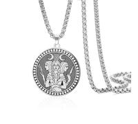 VASSAGO Hecate Triple Moon Goddess Necklace for Women Men
